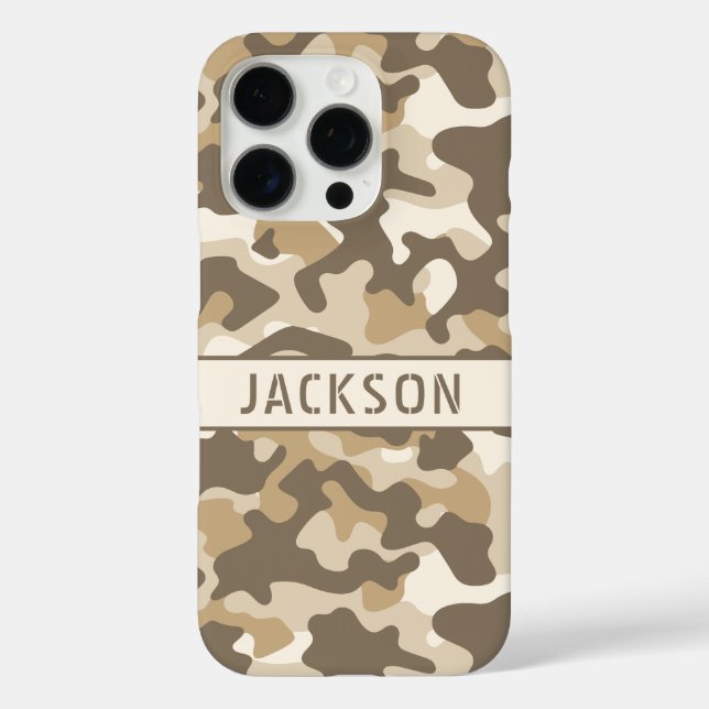 Desert Camouflage Personalized Case-Mate iPhone Case (Back)