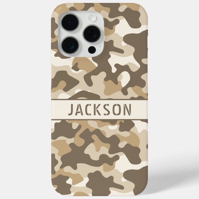 Desert Camouflage Personalized Case-Mate iPhone Case (Back)