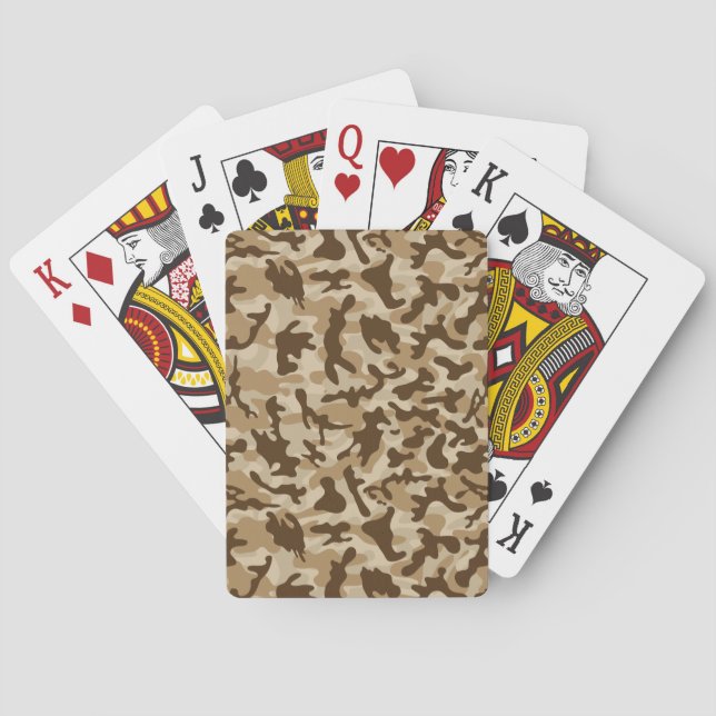 Desert Camouflage  Playing Cards (Back)