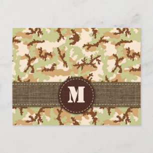 Desert camouflage postcard
