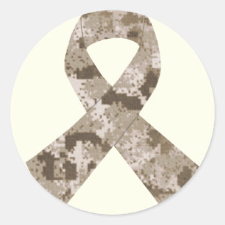 Desert Camouflage Ribbon Sticker