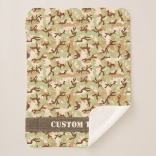 Desert Camouflage Sherpa Blanket