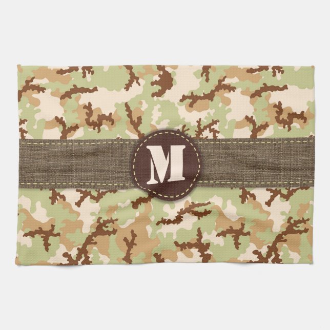 Desert camouflage tea towel (Horizontal)