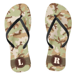 Desert camouflage thongs