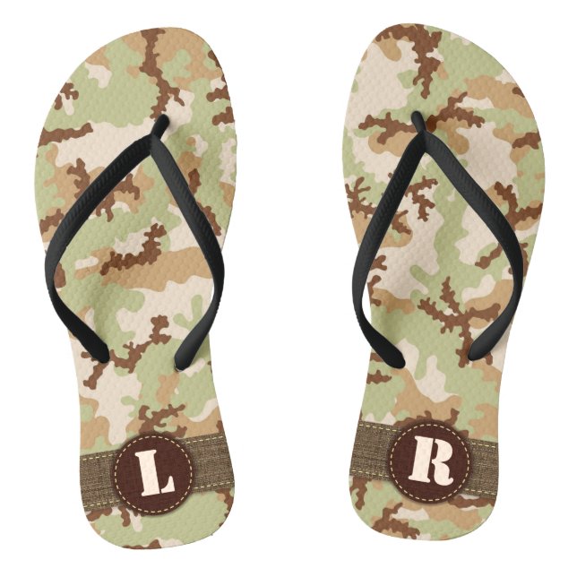 Desert camouflage thongs (Footbed)
