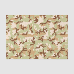 Desert camouflage tissue paper