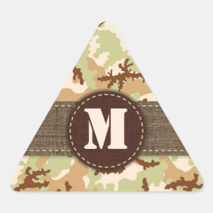Desert camouflage triangle sticker