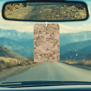 Desert Camouflage With Pebbles, Military, Army Car Air Freshener