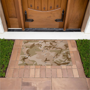 Desert Camouflage With Pebbles, Military, Army Doormat