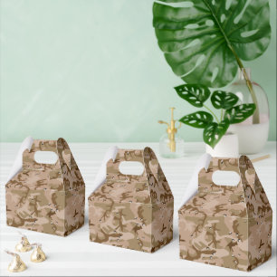 Desert Camouflage With Pebbles, Military, Army Favour Box