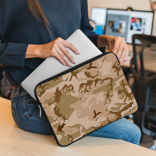 Desert Camouflage With Pebbles, Military, Army Laptop Sleeve