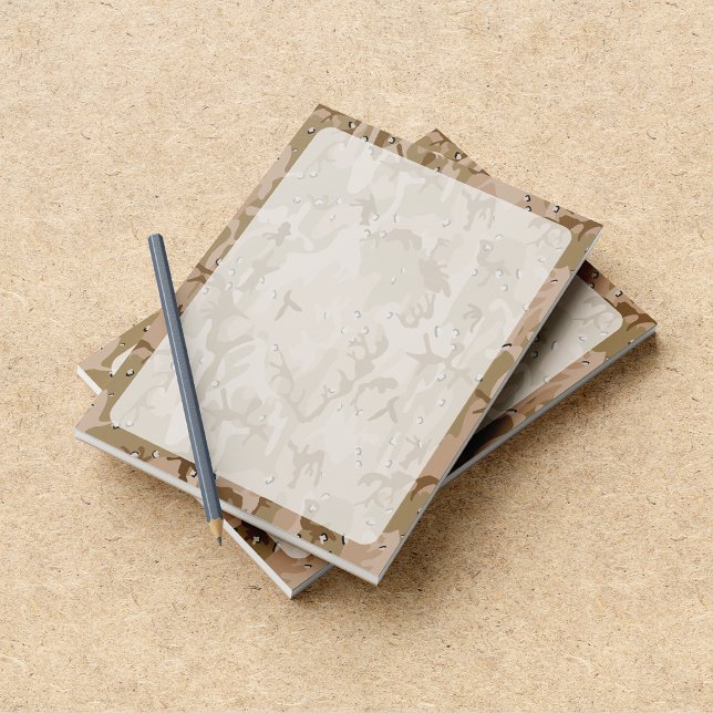 Desert Camouflage With Pebbles, Military, Army Notepad (Creator Uploaded)