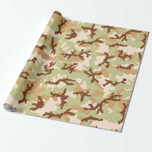 Desert camouflage wrapping paper