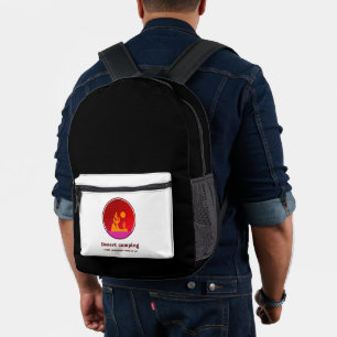 Desert Camping Where Sunscreen Fears To Go Desert Printed Backpack