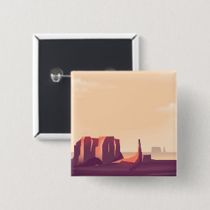 Desert Canyons 15 Cm Square Badge