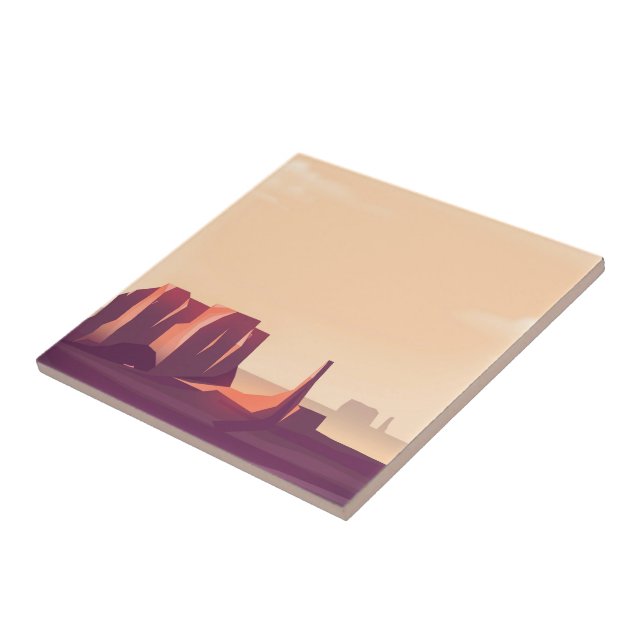 Desert Canyons Ceramic Tile (Side)