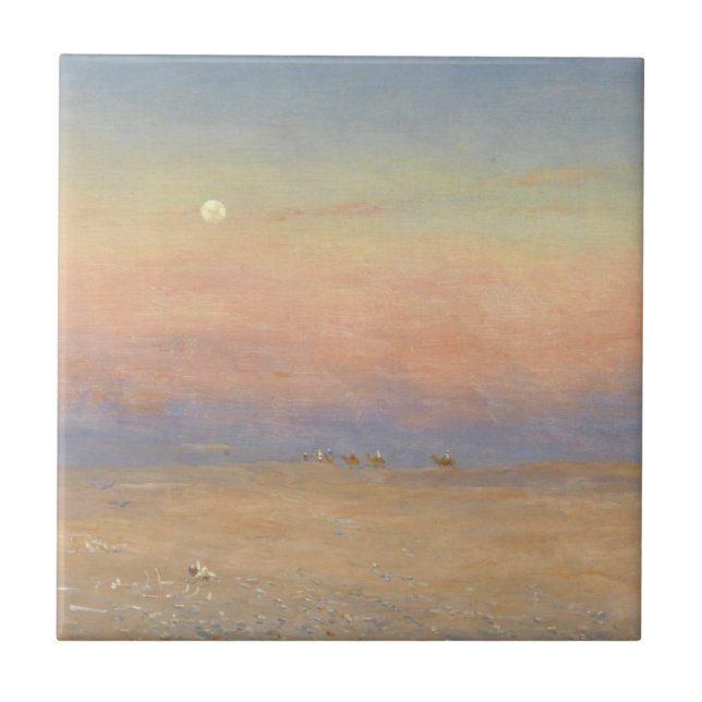 Desert Caravan Ceramic Tile (Front)