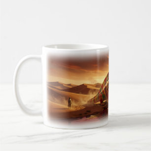 Desert Chameleon Oasis Mirage Art Mug