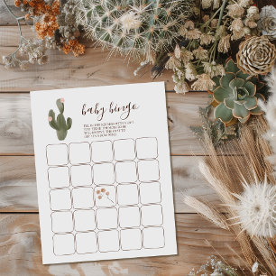 Desert Chic Baby Bingo Notepad