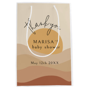 Desert Chic Sandy Earthy Baby Shower Gift Bag