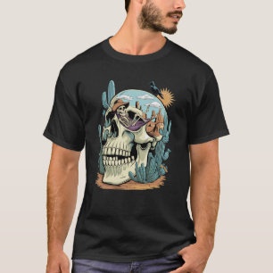 Desert Chill Skull Art – Skeleton in Hammock T-Shirt