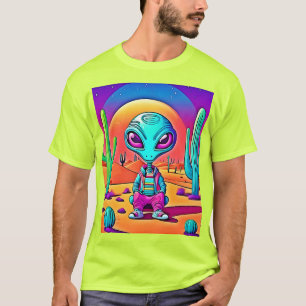 Desert Chillin' Alien Art T-Shirt