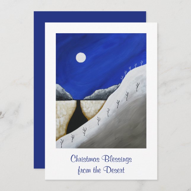Desert Christmas Holiday Card (Front/Back)