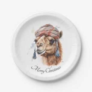 Desert Christmas Joy, custom Paper Plate