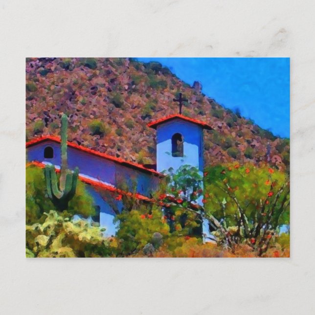 desert church postcard (Front)