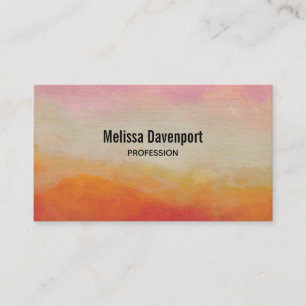 Desert Colours Abstract Landscape Painting Business Card