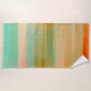 Desert Colours Southwest Sunset Aqua Orange Beach Towel