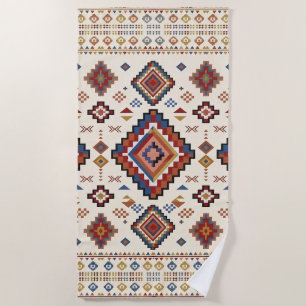 Desert Confetti Nomad – Vibrant Tribal Moroccan Beach Towel