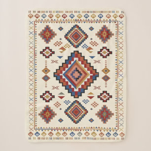 Desert Confetti Nomad – Vibrant Tribal Moroccan Sherpa Blanket
