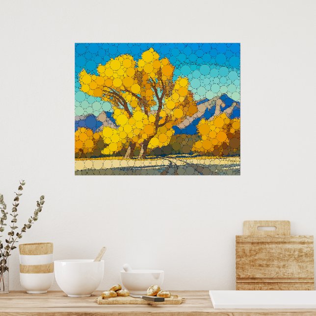  Desert Cottonwoods by After Maynard Dixon Poster (Kitchen)