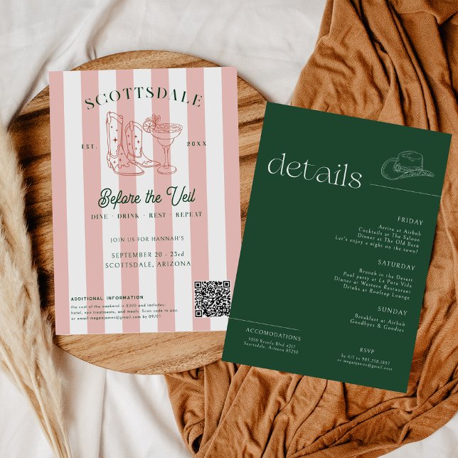 Desert Cowgirl Country Club | Bachelorette Weekend Invitation (Creator Uploaded)