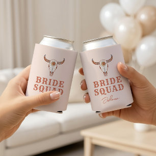 Desert Cowgirl Last Rodeo Bride Squad Can Cooler