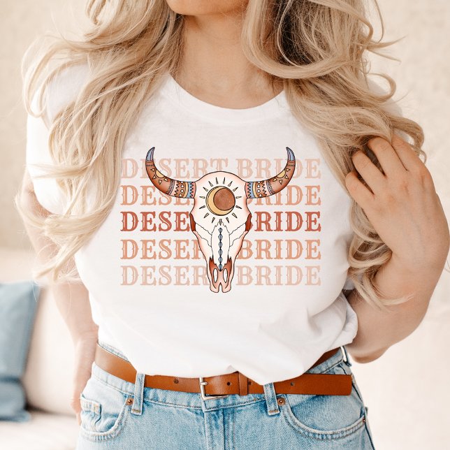 Desert Cowgirl Last Rodeo Bride T-Shirt (Creator Uploaded)