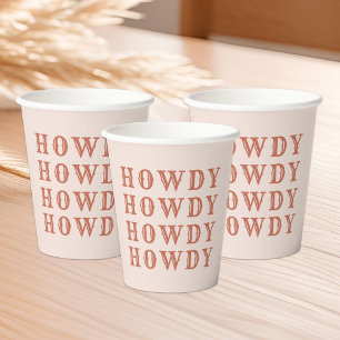 Desert Cowgirl Last Rodeo Paper Cups