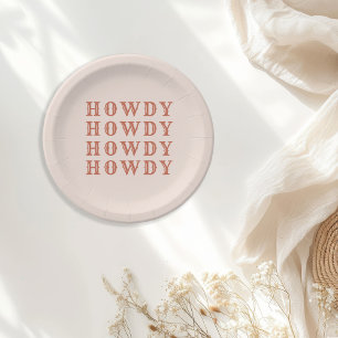 Desert Cowgirl Last Rodeo Paper Plate