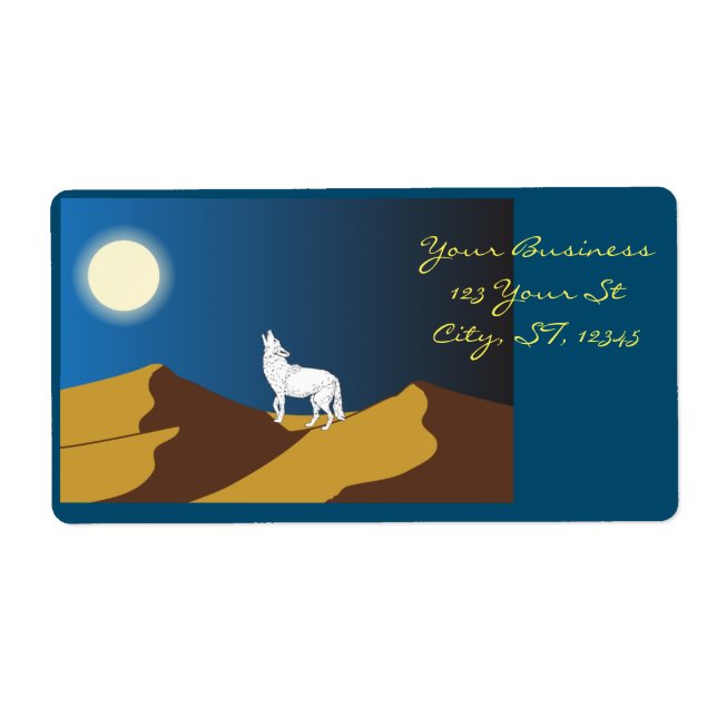 Desert Coyote Howling Full Moon Thunder_Cove (Front)