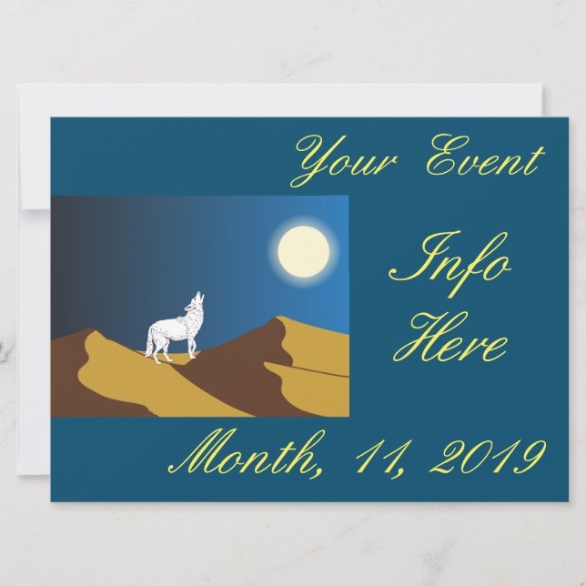 Desert Coyote Howling Full Moon Thunder_Cove (Front)