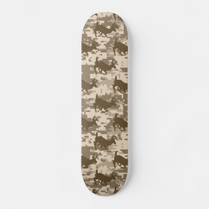 Desert Digital Camouflage Deer Camo Pattern Skateboard