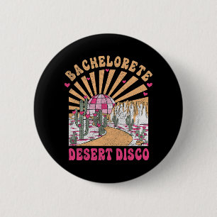 Desert Disco Bride Squad Bridal Party Bachelorette 6 Cm Round Badge