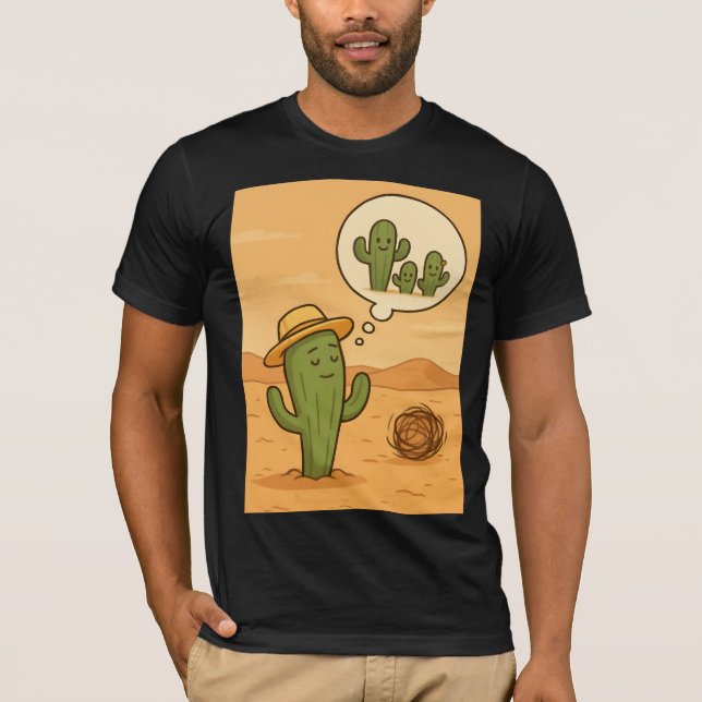 Desert Dreamer – The Hopeful Cactus Family Vision T-Shirt (Front)