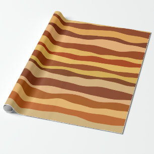 Desert Dreams Gold Burnt Orange Sienna Wrapping Paper