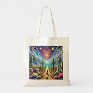 Desert Dreamscape: Oasis of Infinite Wonders Tote Bag