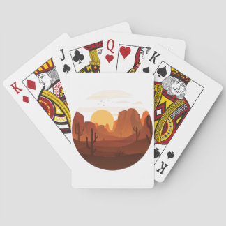 Desert Dune design Playing Cards