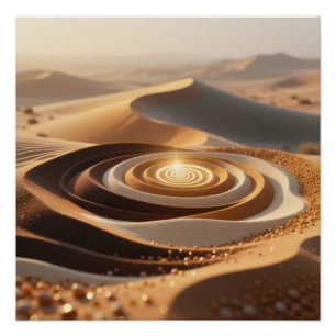 Desert Dunes Art Poster