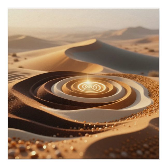 Desert Dunes Art Poster (Front)