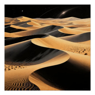 Desert Dunes Art Poster